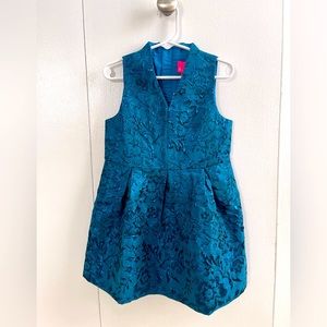 Lilly Pulitzer Mini Tanlee Dress, Teal Bay Blooming Brocade NWT